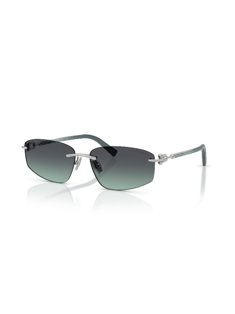 New Tiffany Unisex Sunglasses Silver Metal Frame TF3114 60012G 59